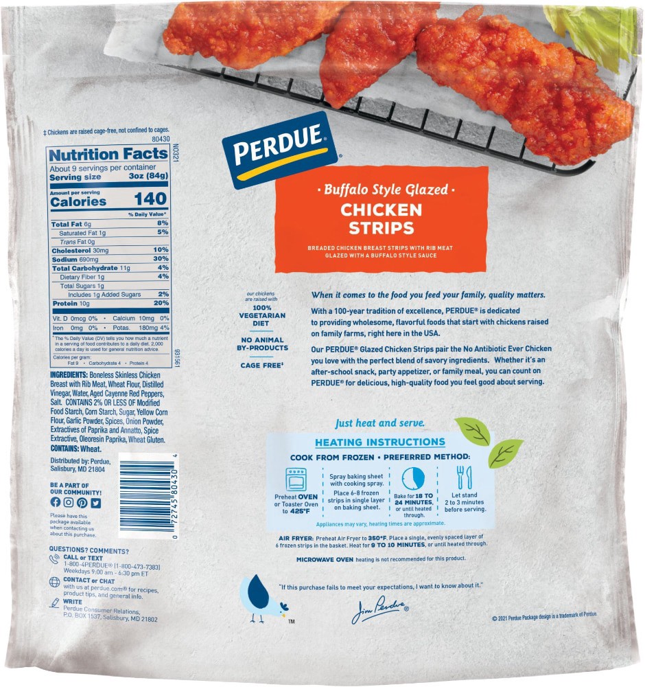 slide 1 of 2, Perdue Buffalo Style Glazed Chicken Strips 26 oz, 26 oz