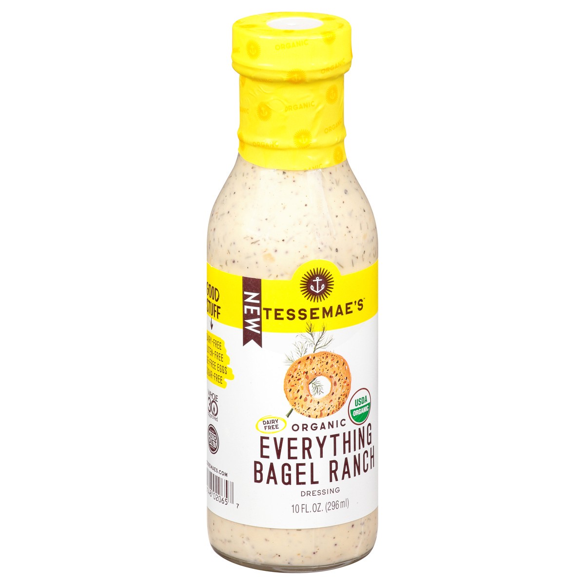 slide 5 of 12, Tessemae's Organic Everything Bagel Ranch Dressing 10 oz, 10 oz