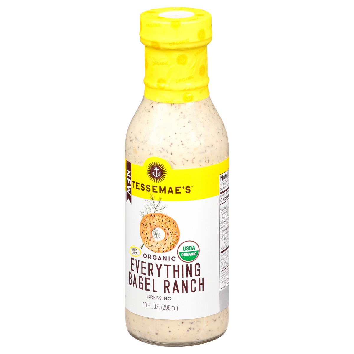 slide 3 of 12, Tessemae's Organic Everything Bagel Ranch Dressing 10 oz, 10 oz