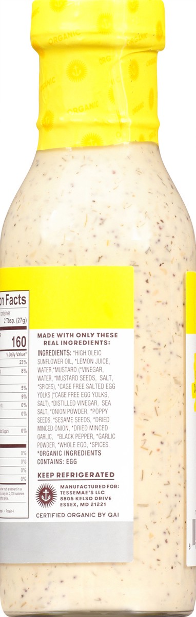 slide 6 of 12, Tessemae's Organic Everything Bagel Ranch Dressing 10 oz, 10 oz