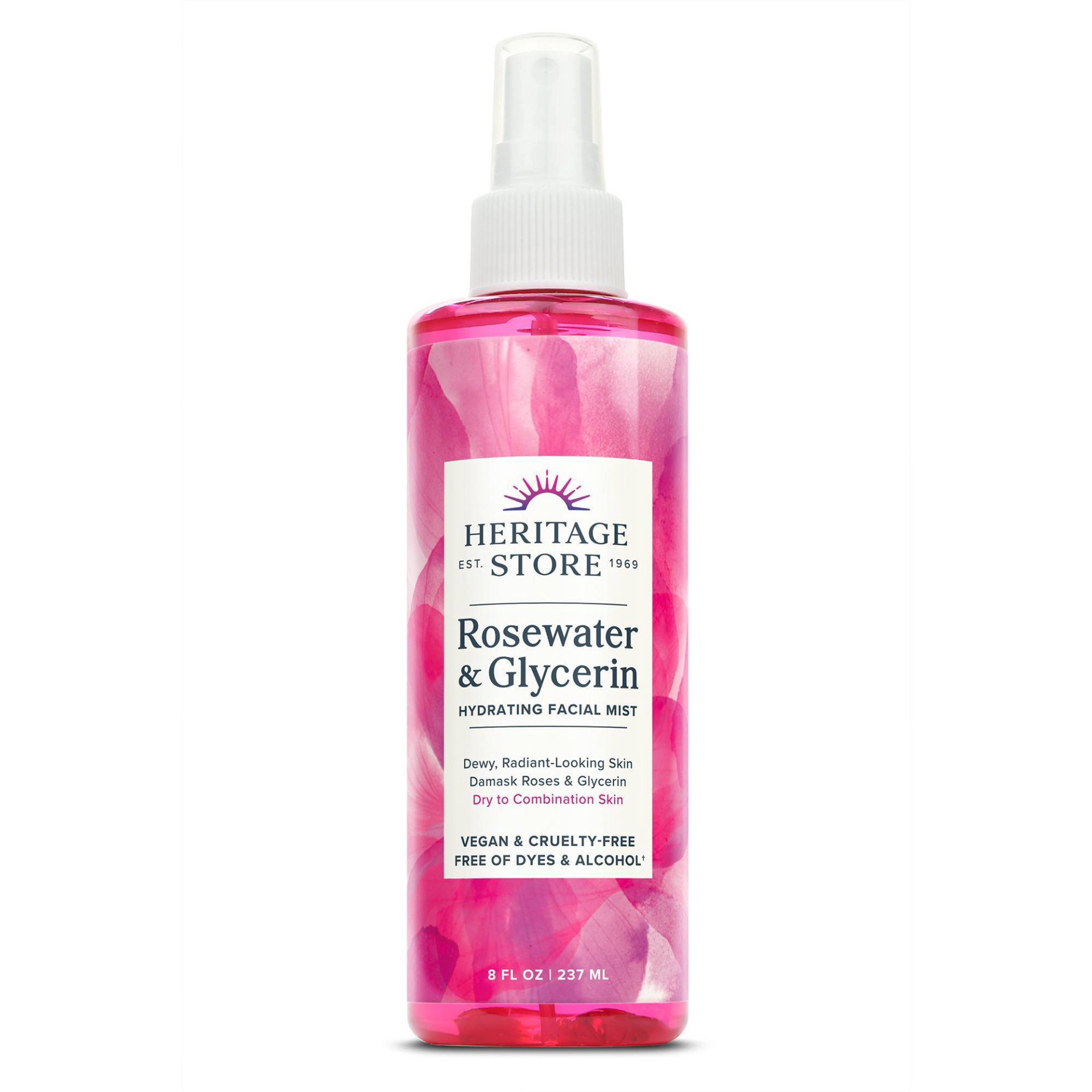 slide 1 of 6, Heritage Store Rosewater & Glycerin - 8 fl oz, 8 fl oz