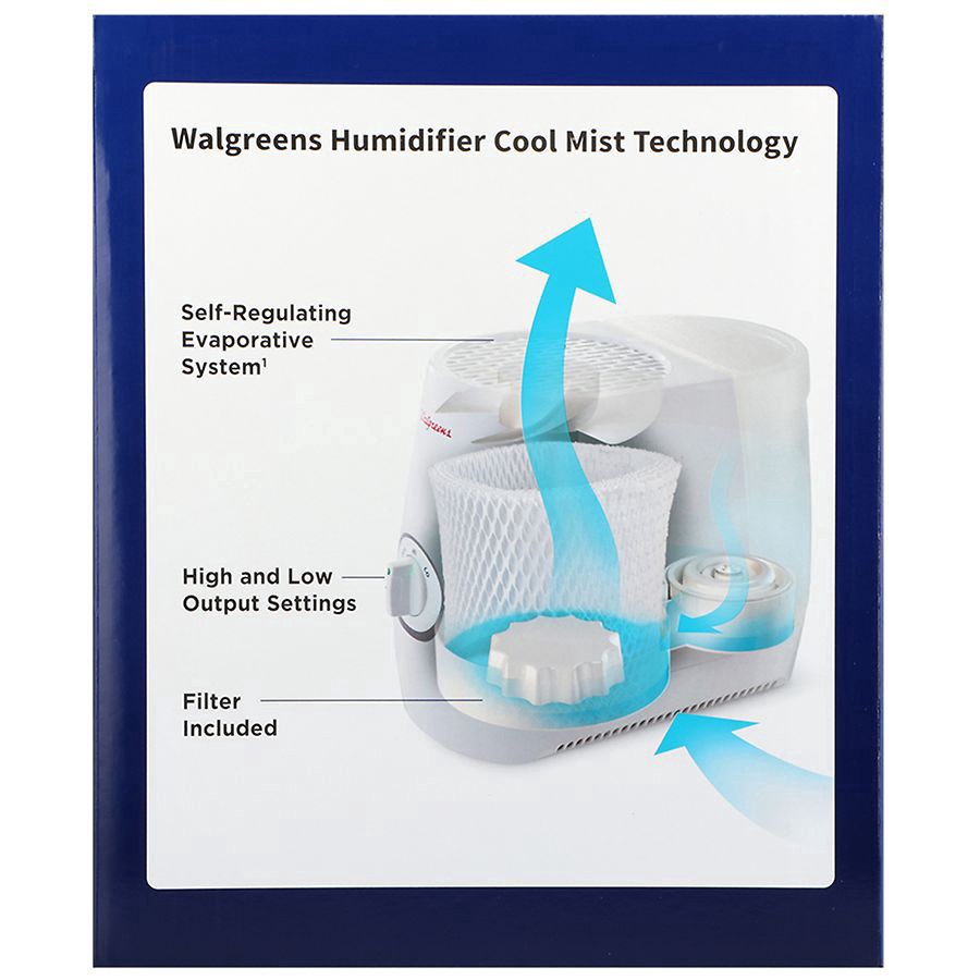 slide 4 of 5, Walgreens Cool Mist Humidifier, 1 ct