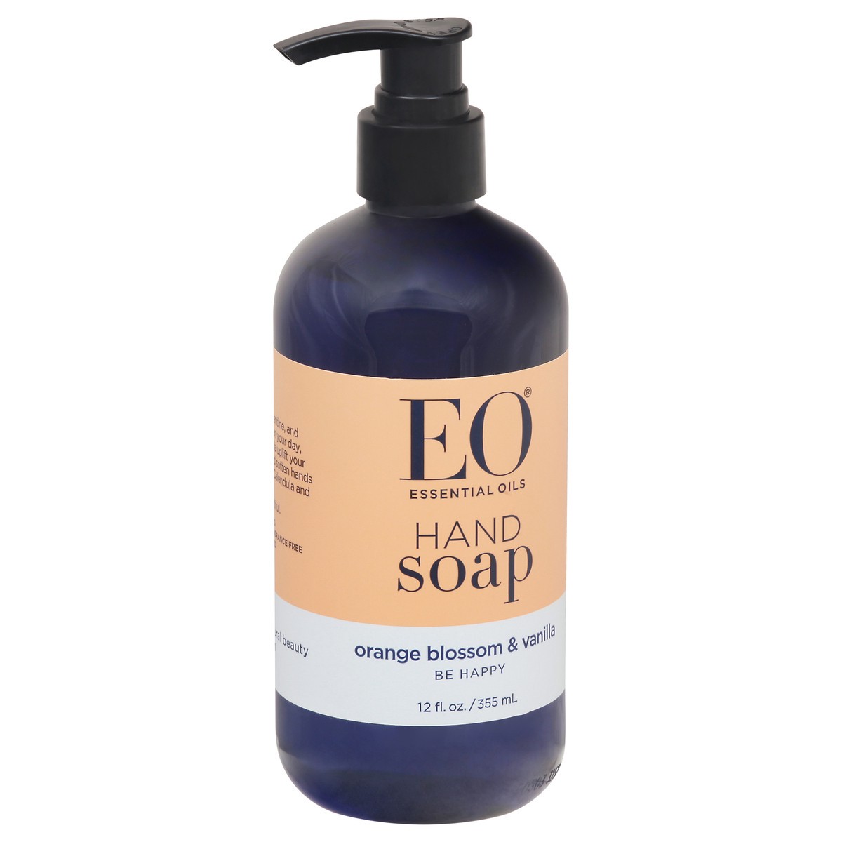 slide 2 of 11, EO Be Happy Orange Blossom & Vanilla Hand Soap 12 fl oz, 12 oz