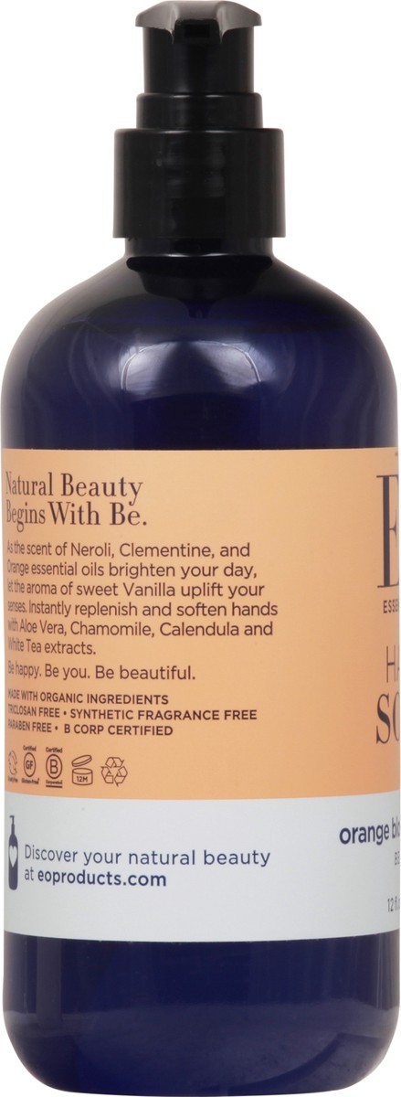 slide 11 of 11, EO Be Happy Orange Blossom & Vanilla Hand Soap 12 fl oz, 12 oz