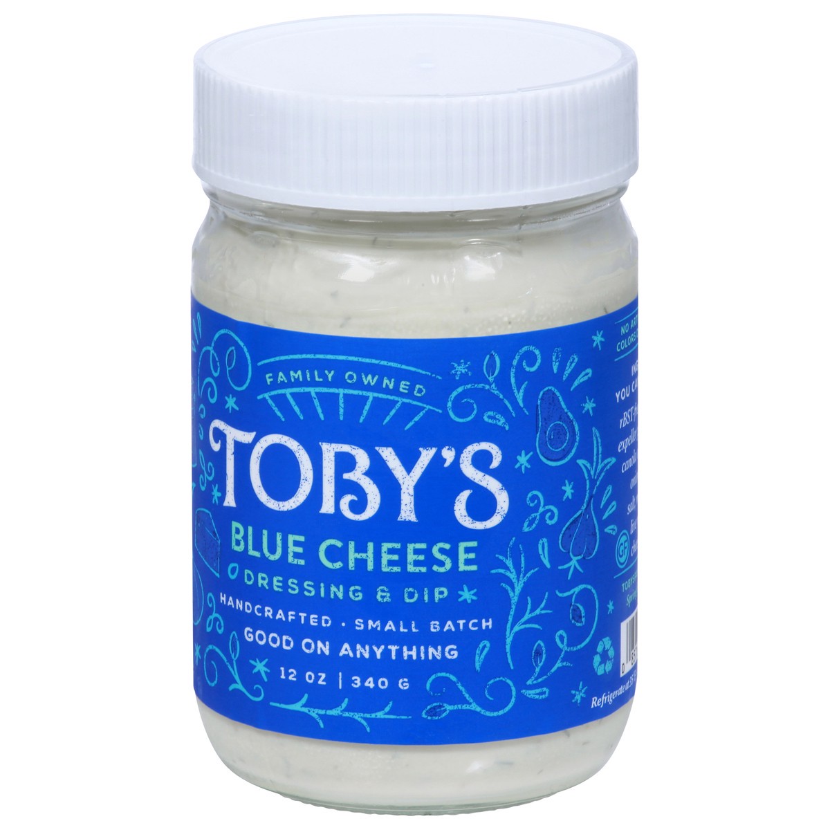 slide 2 of 11, Tobys Blue Cheese Dressing & Dip 12 oz, 