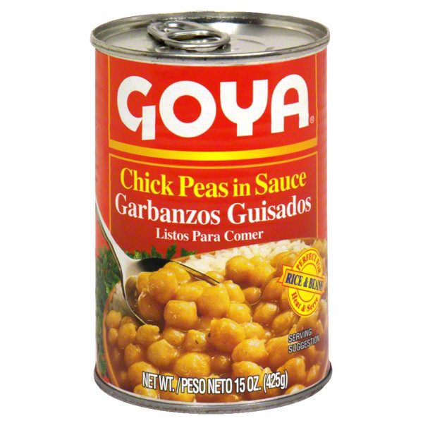 slide 1 of 1, Goya Chick Peas In Sauce, 15 oz