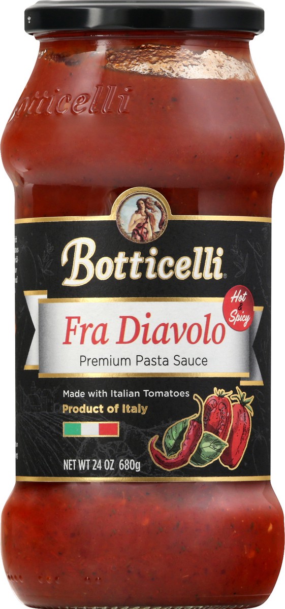 slide 9 of 10, Botticelli Premium Pasta Sauce Fra Diavolo, 24 oz