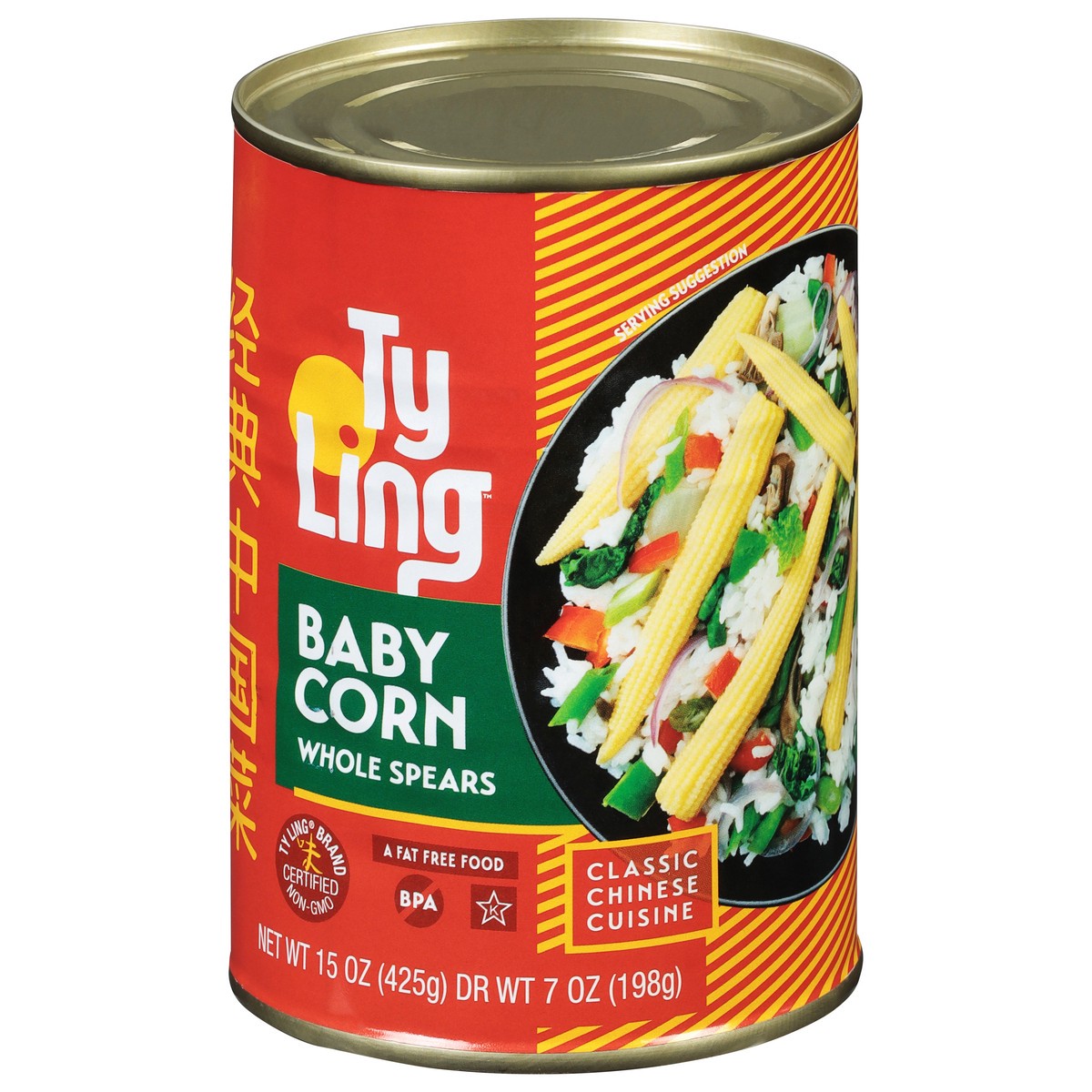 slide 1 of 9, Ty Ling Whole Spears Baby Corn 15 oz, 15 oz