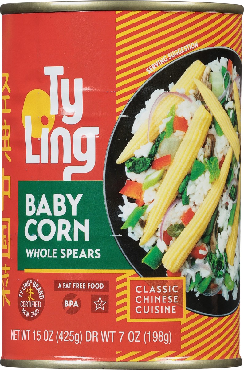 slide 4 of 9, Ty Ling Whole Spears Baby Corn 15 oz, 15 oz