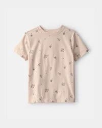 Kid Pickleball T-Shirt - Brown Beige XS