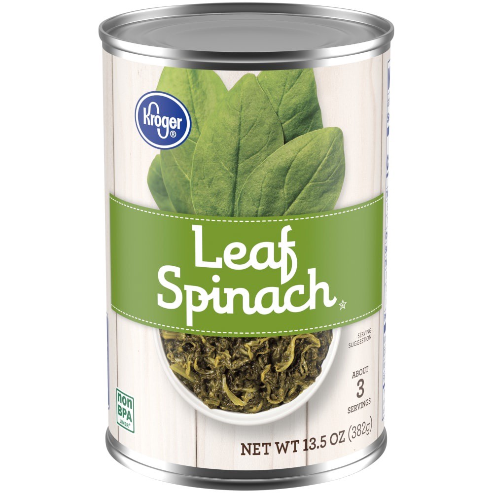 slide 3 of 3, Kroger Leaf Spinach, 13.5 oz