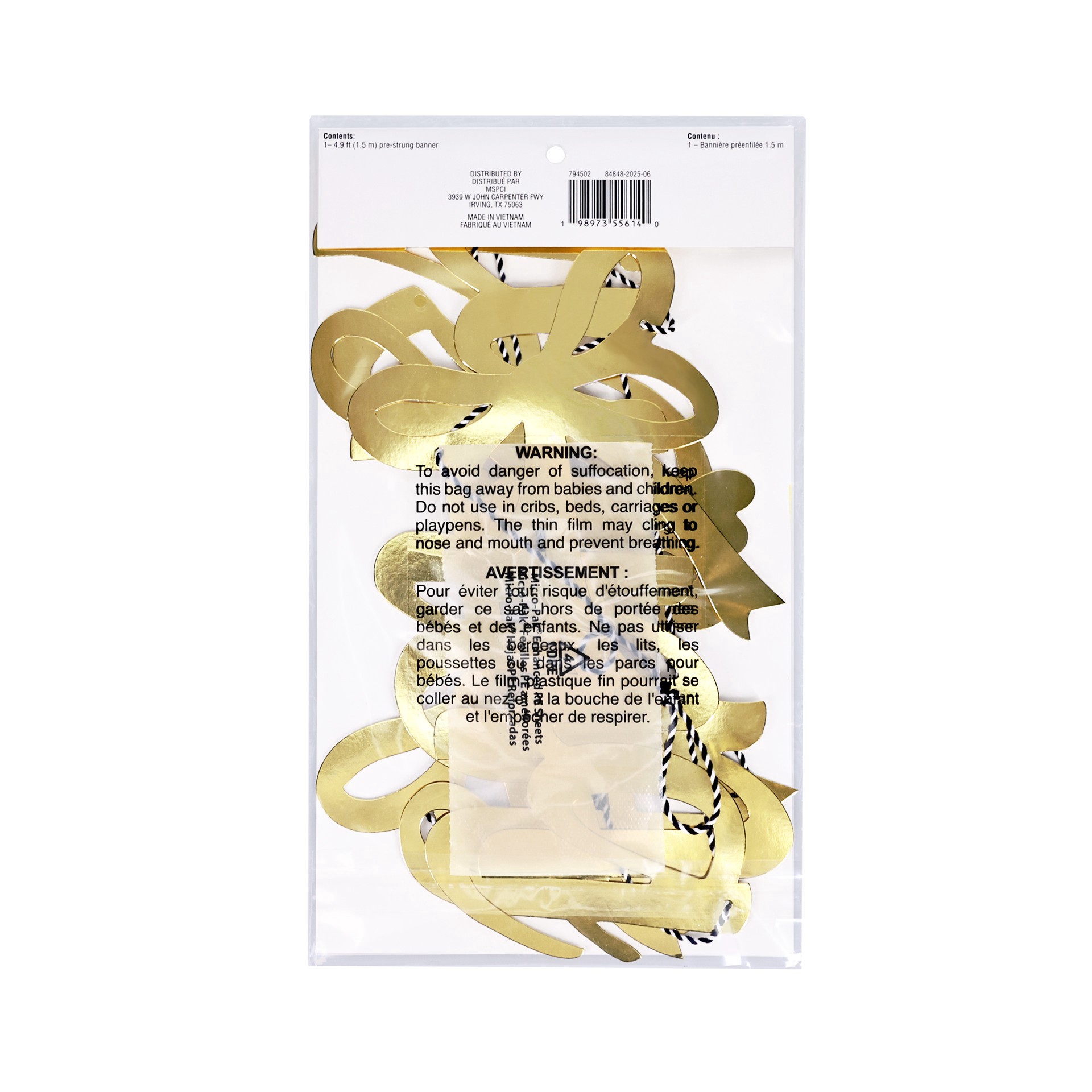 slide 3 of 3, 5ft. Tying The Knot Banner By Celebrate It, 4.9 ft