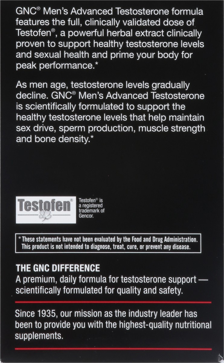 slide 5 of 9, Gnc Mens Adv Test, 60 ct