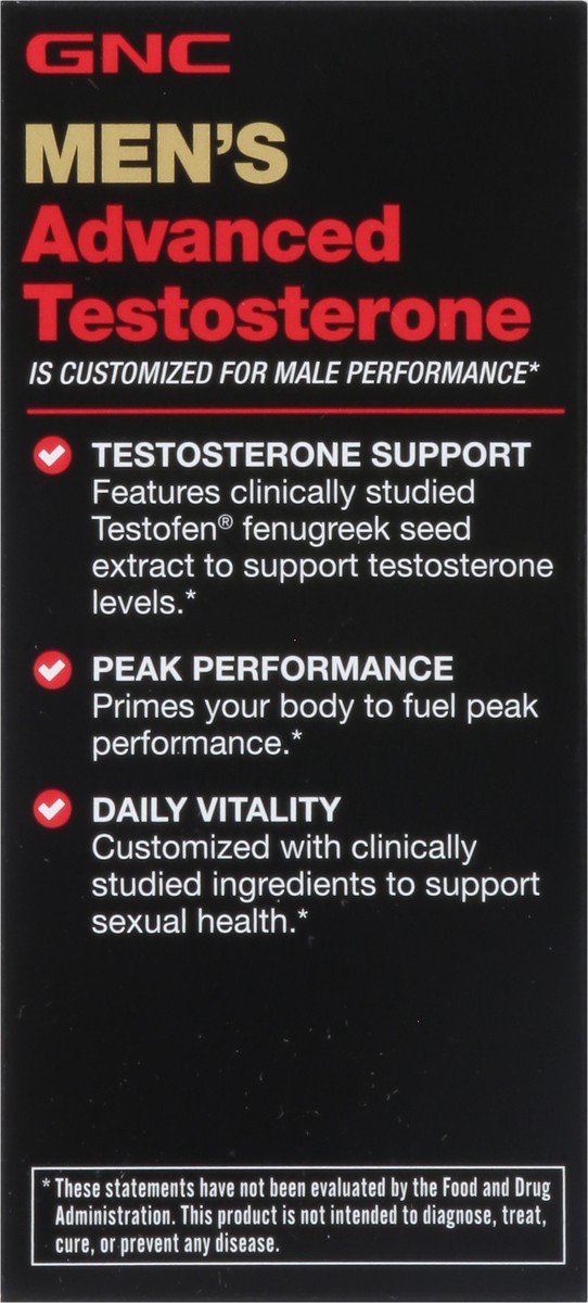slide 7 of 9, Gnc Mens Adv Test, 60 ct