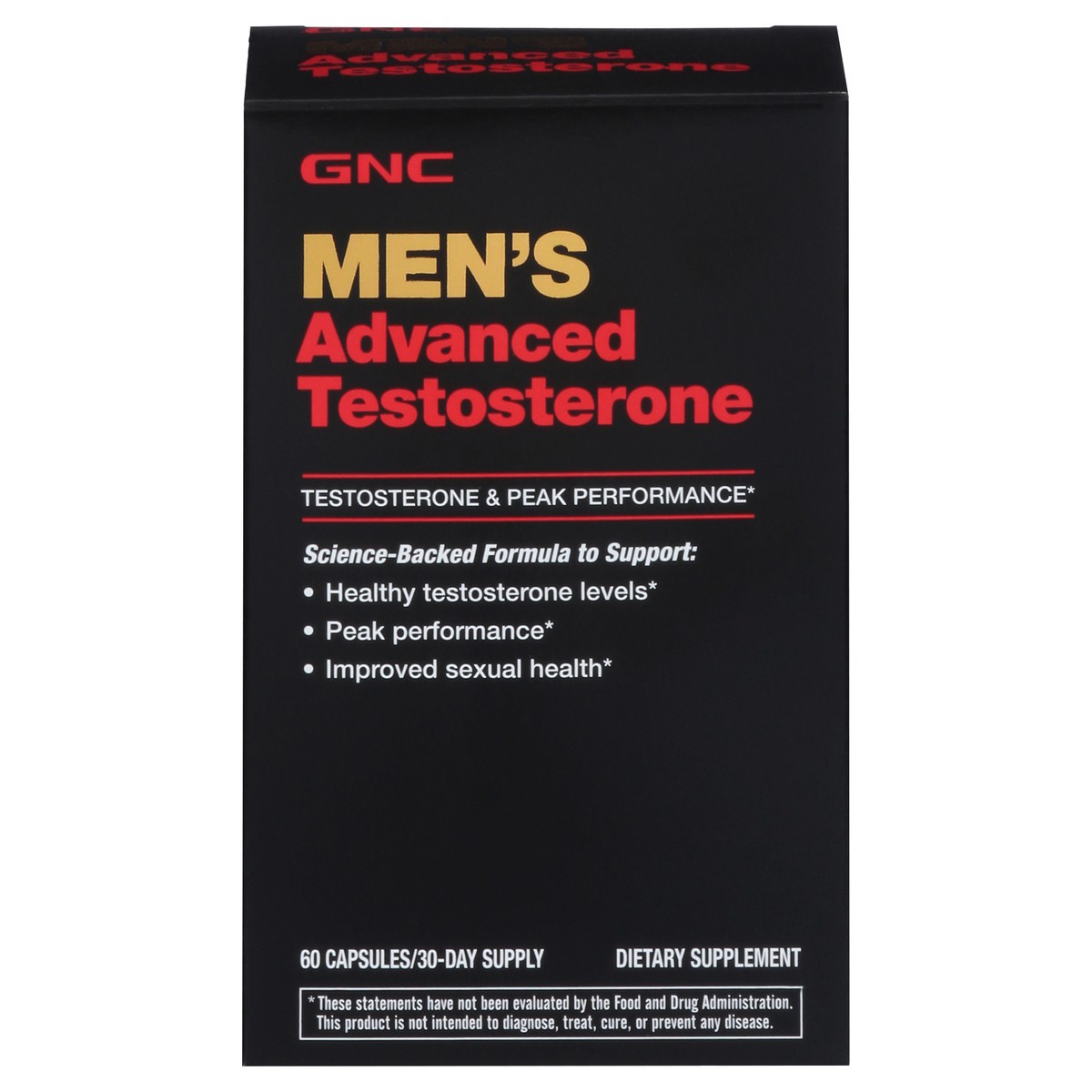 slide 1 of 9, Gnc Mens Adv Test, 60 ct