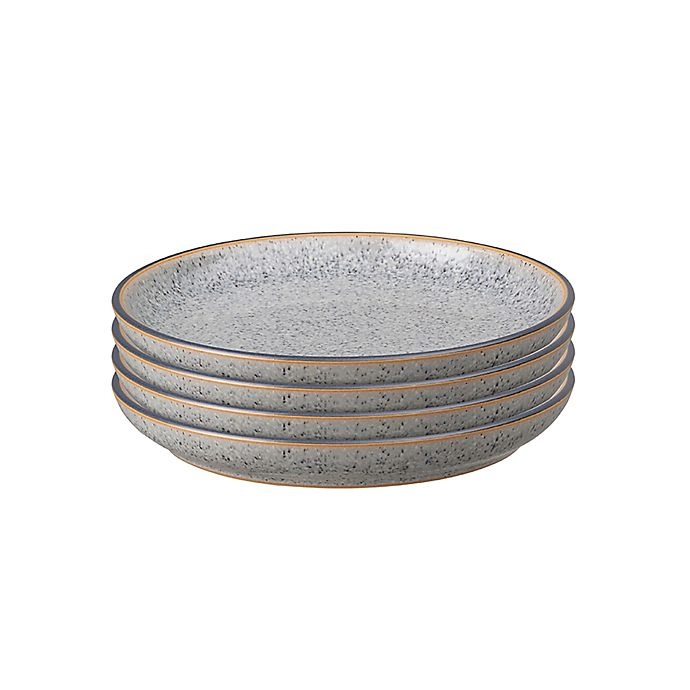 slide 3 of 4, Denby Studio Grey Appetizer Plates, 4 ct