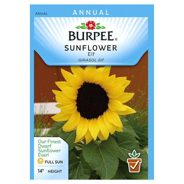 slide 1 of 1, Burpee Sunflower Elf Seeds, 1 ct