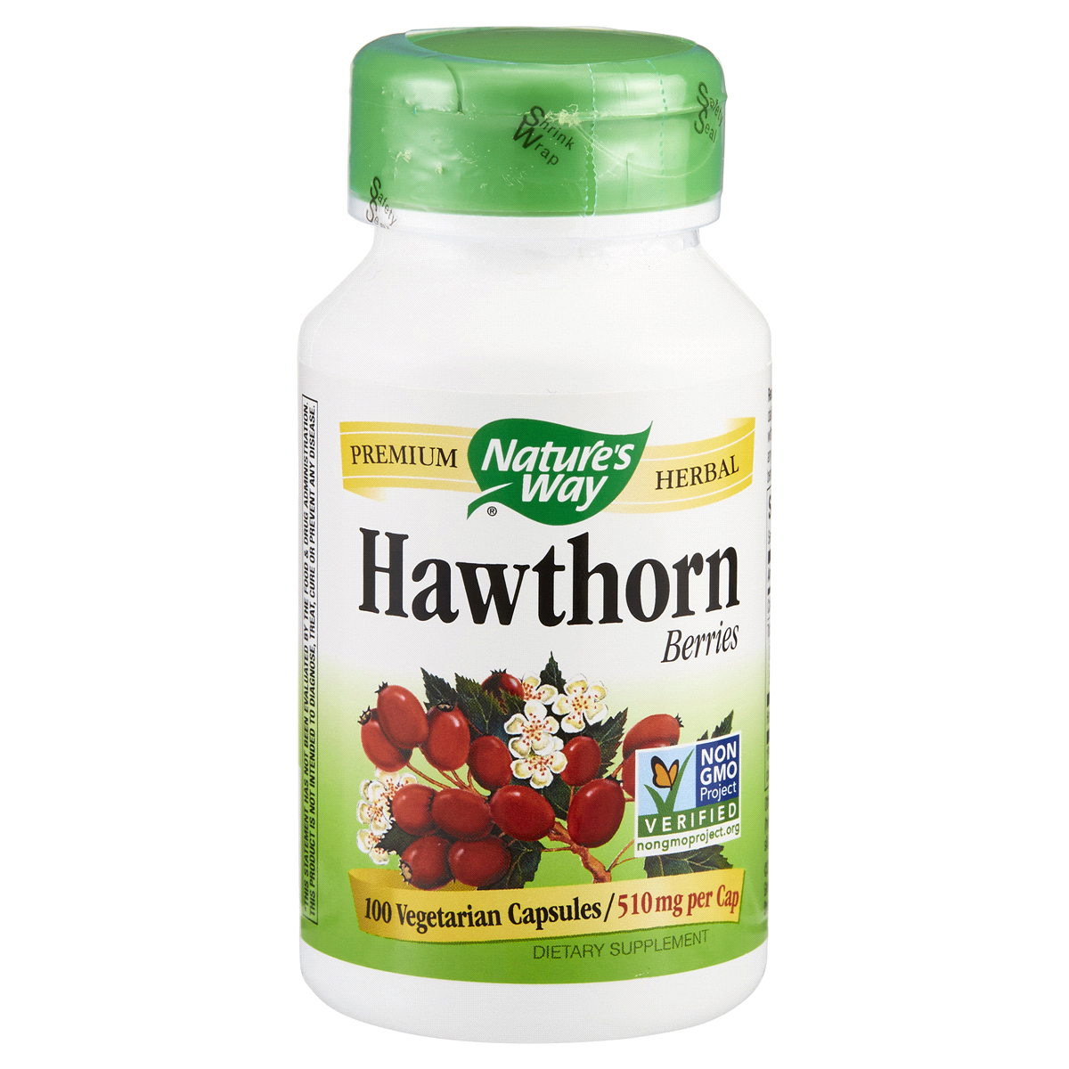 slide 1 of 9, Nature's Way 1080 mg Berries Hawthorn 100 Vegan Capsules, 100 ct