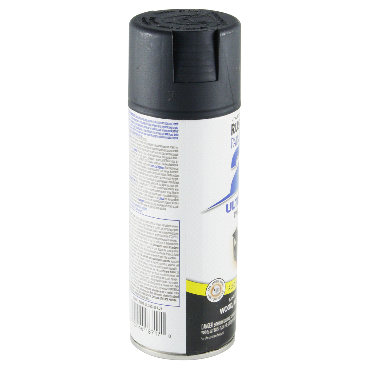 slide 48 of 75, Rust-Oleum 12oz 2X Painter's Touch Ultra Cover Semi-Gloss Spray Paint Black, 12 oz