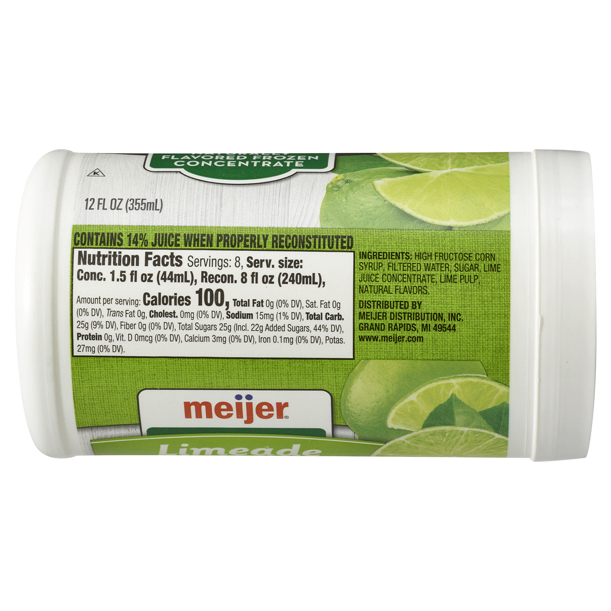 slide 2 of 3, Meijer Frozen Limeade Concentrate, 12 oz