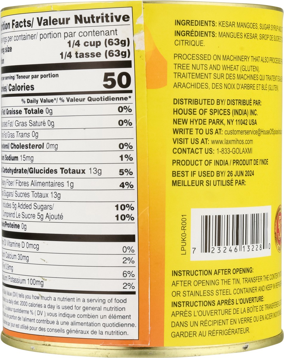 slide 5 of 9, Laxmi Kesar Mango Pulp 1.87 lb, 1.87 lb