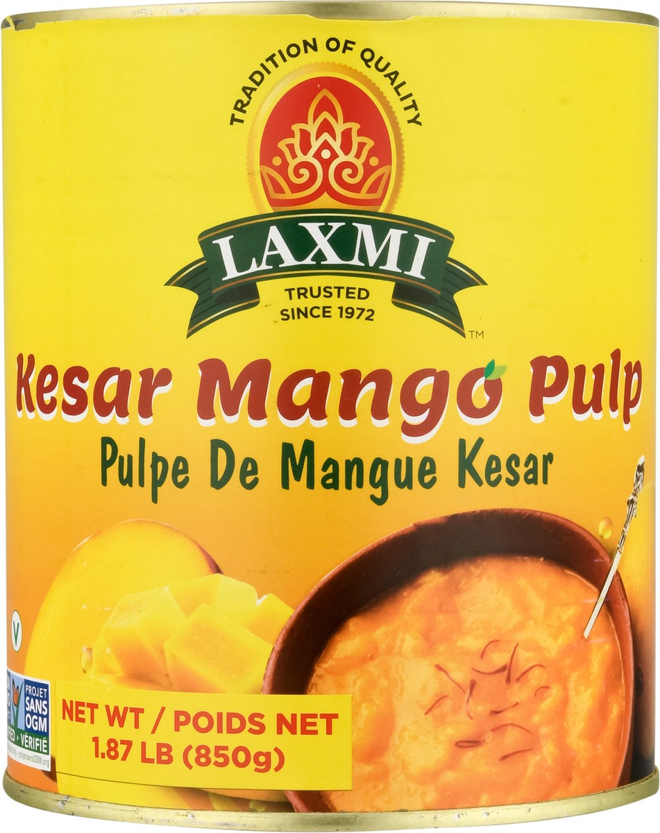 slide 6 of 9, Laxmi Kesar Mango Pulp 1.87 lb, 1.87 lb