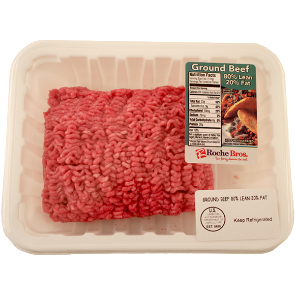 slide 1 of 1, USDA Choice 80% Lean Ground Beef, per lb