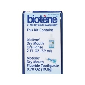 slide 1 of 1, Biotène Dry Mouth Oral Rinse & Fluoride Toothpaste, 2 ct