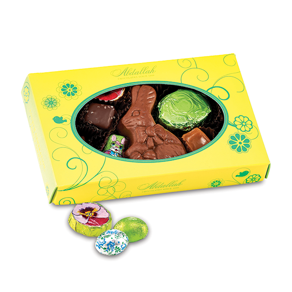 slide 1 of 1, Abdallah Candies Easter Gift Pack Assorted Milk & Dark Chocolates, 9 oz