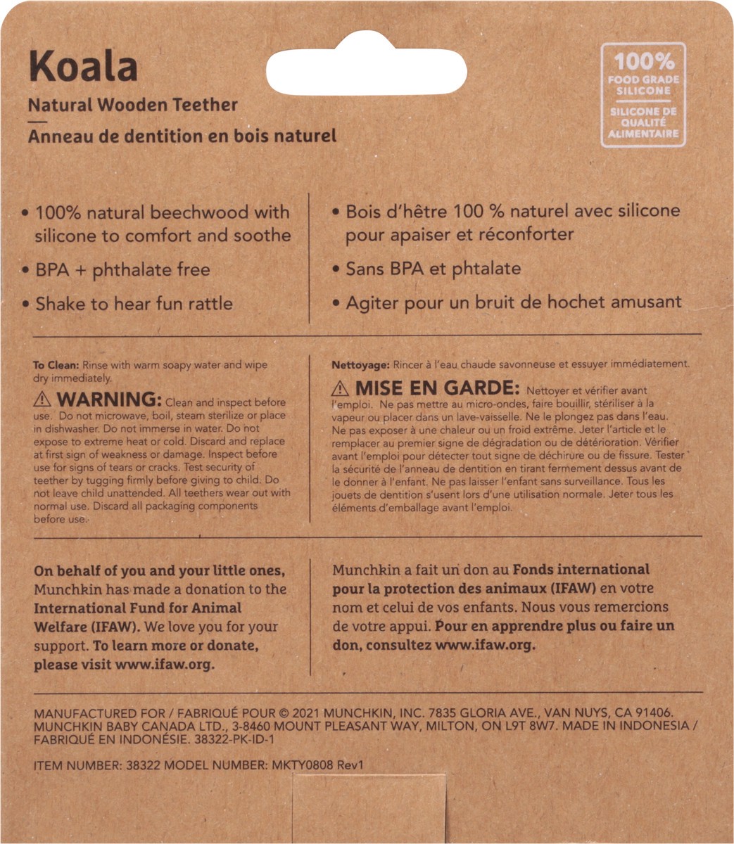 slide 8 of 9, Munchkin Koala Teether - 1pk - EA, 1 ct