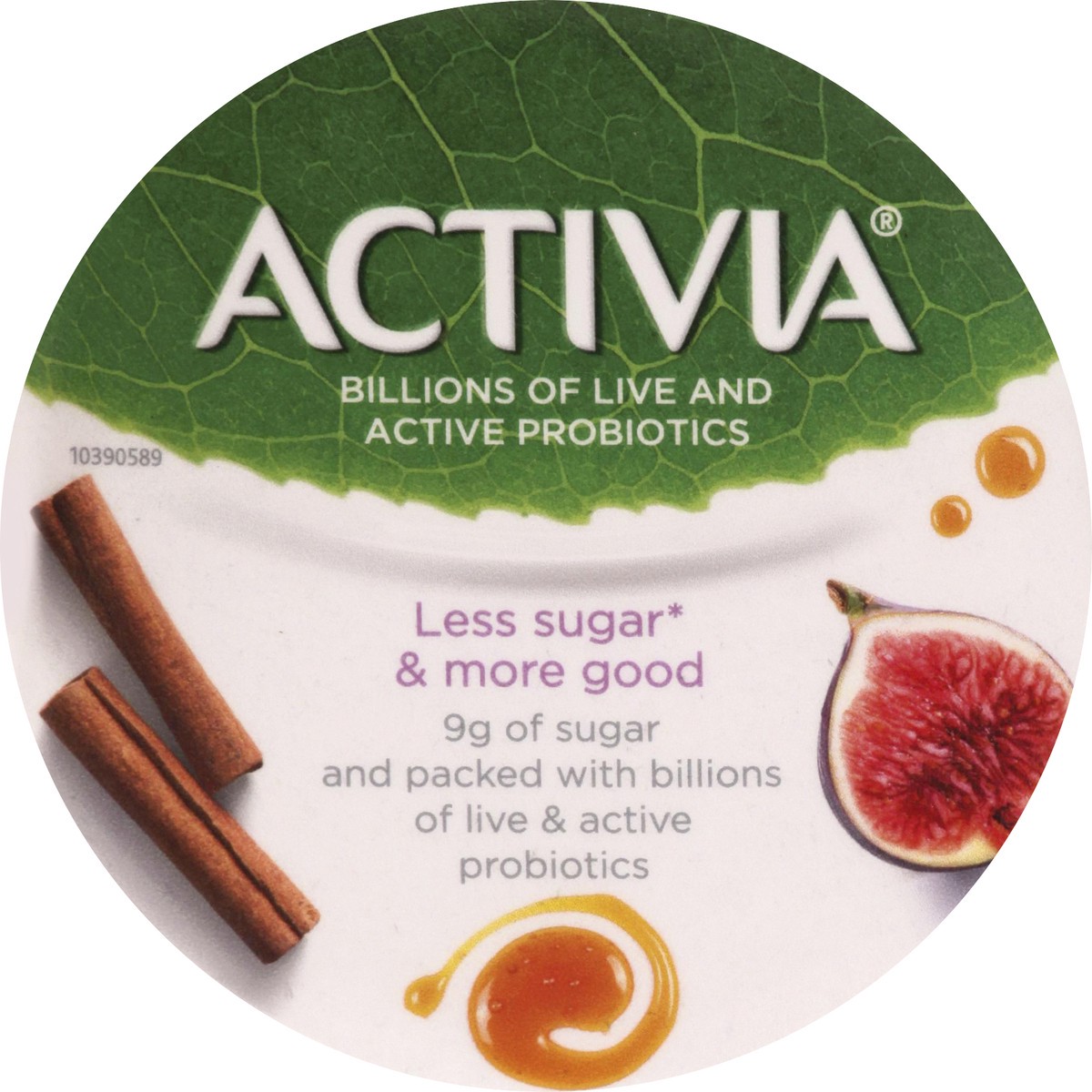 slide 2 of 8, Activia Less Sugar & More Good Fig & Cinnamon Yogurt, 5.3 Oz., 5.3 oz