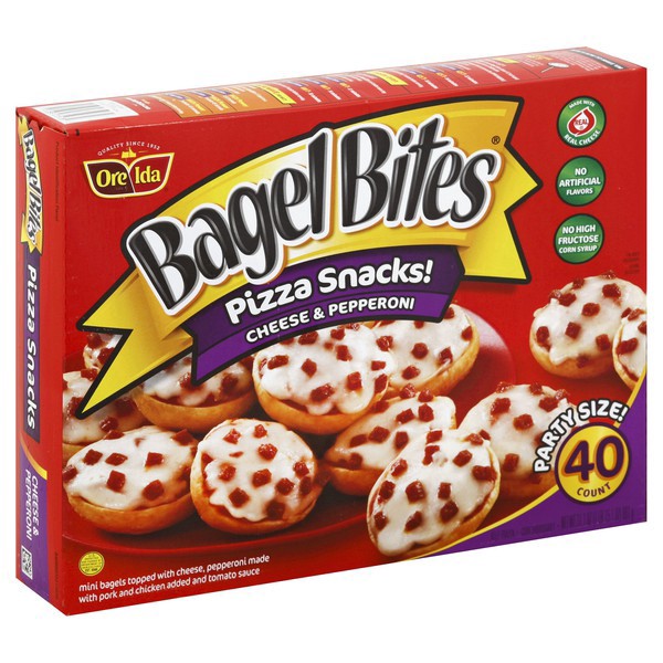 slide 1 of 1, Bagel Bites Cheese/peprni, 40 ct