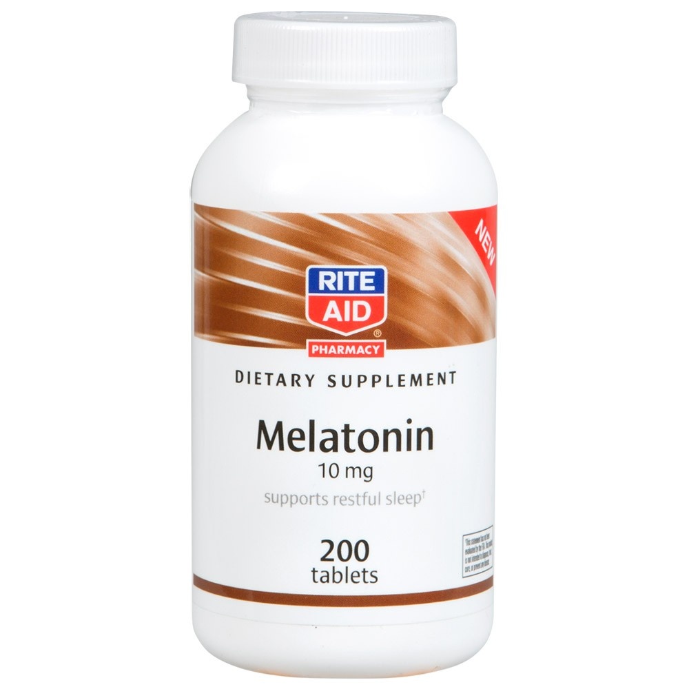 slide 1 of 1, Rite Aid Ra Melatonin, 200 ct