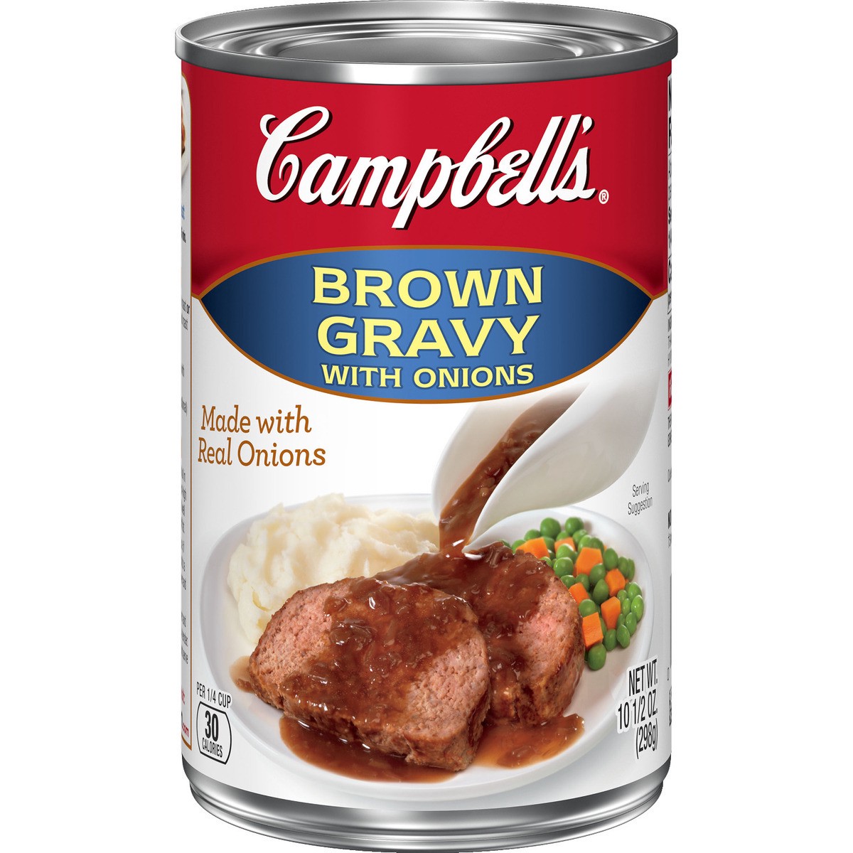 slide 1 of 11, Campbell's Brown Gravy with Onions, 10.5 oz