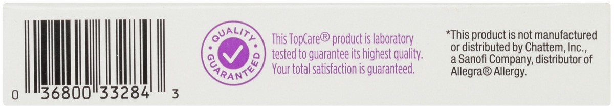 slide 6 of 8, TopCare Fexofenadine Hydrochloride 60mg Tablets, 12 ct