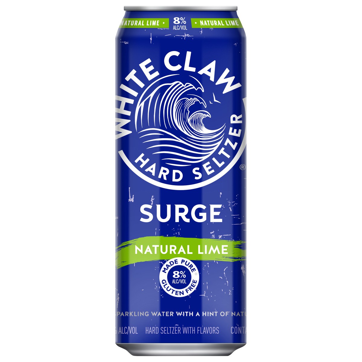 slide 4 of 11, White Claw Surge Hard Seltzer Natural Lime Beer 1 pt, 16 oz