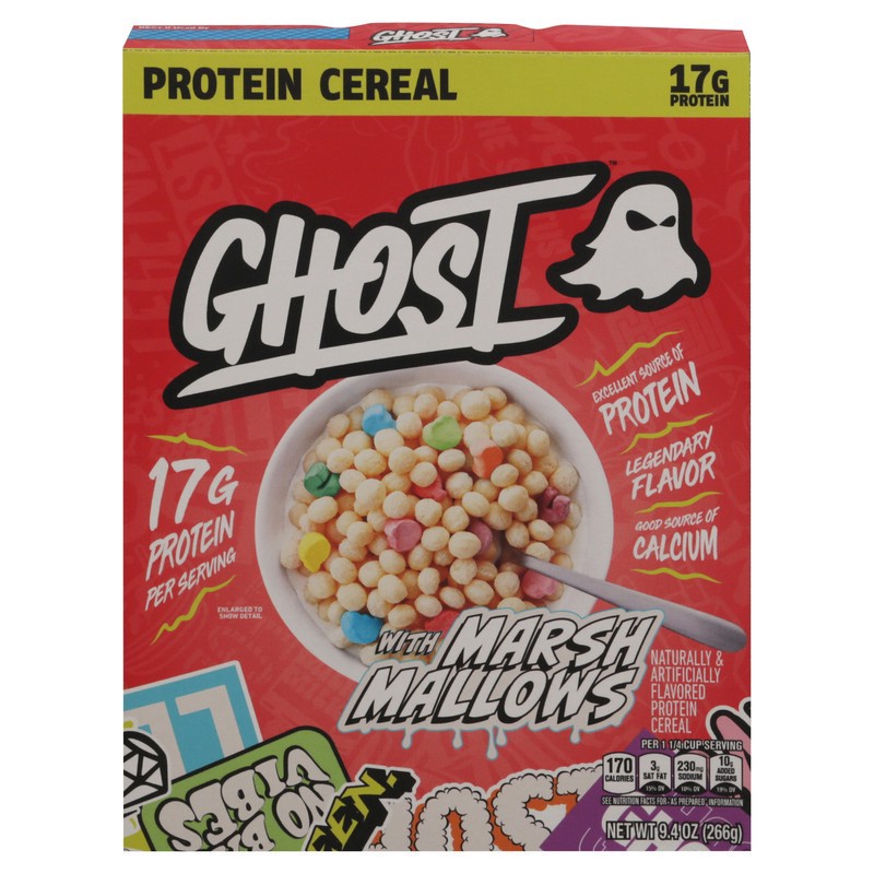 slide 1 of 1, Ghost Protein Cereal with Marshmallows 9.4 oz, 9.4 oz