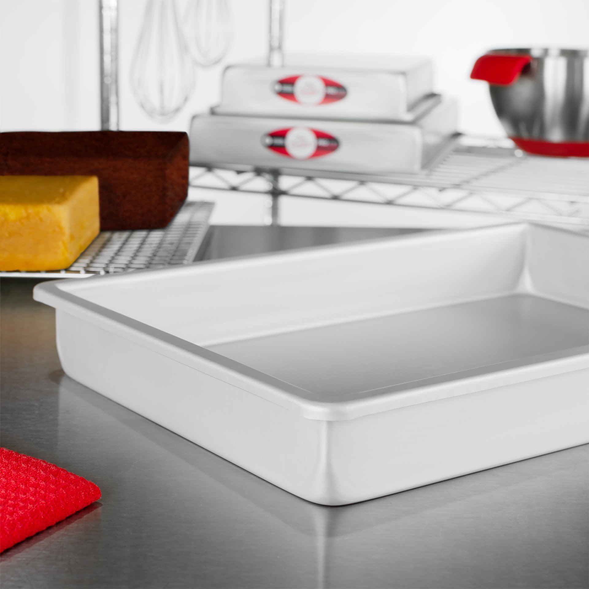 slide 2 of 2, Fat Daddio's Proseries 11" X 15" Sheet Cake Pan, 11 in x 15 in