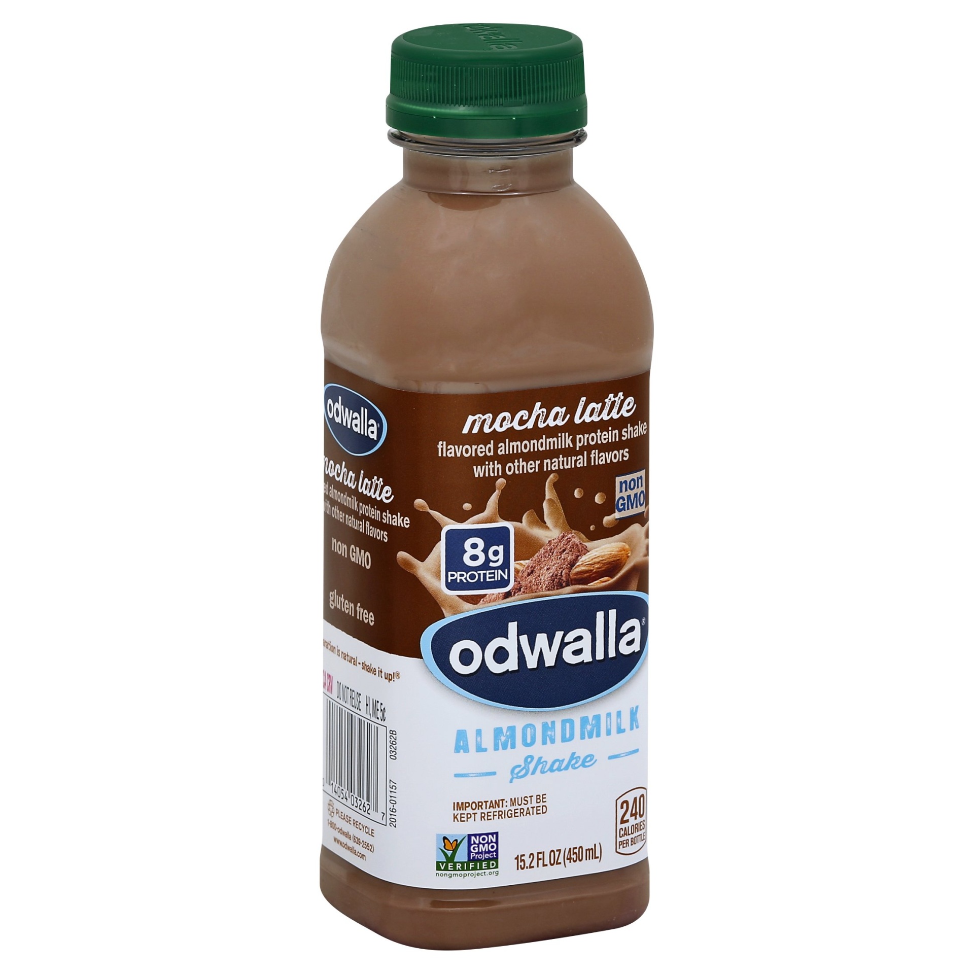 slide 1 of 4, Odwalla Mocha Latte Almondmilk Shake, 15.2 fl oz