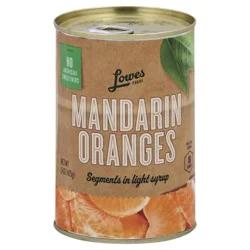 Lowes Foods Mandarin Orange Segments In Light Syrup