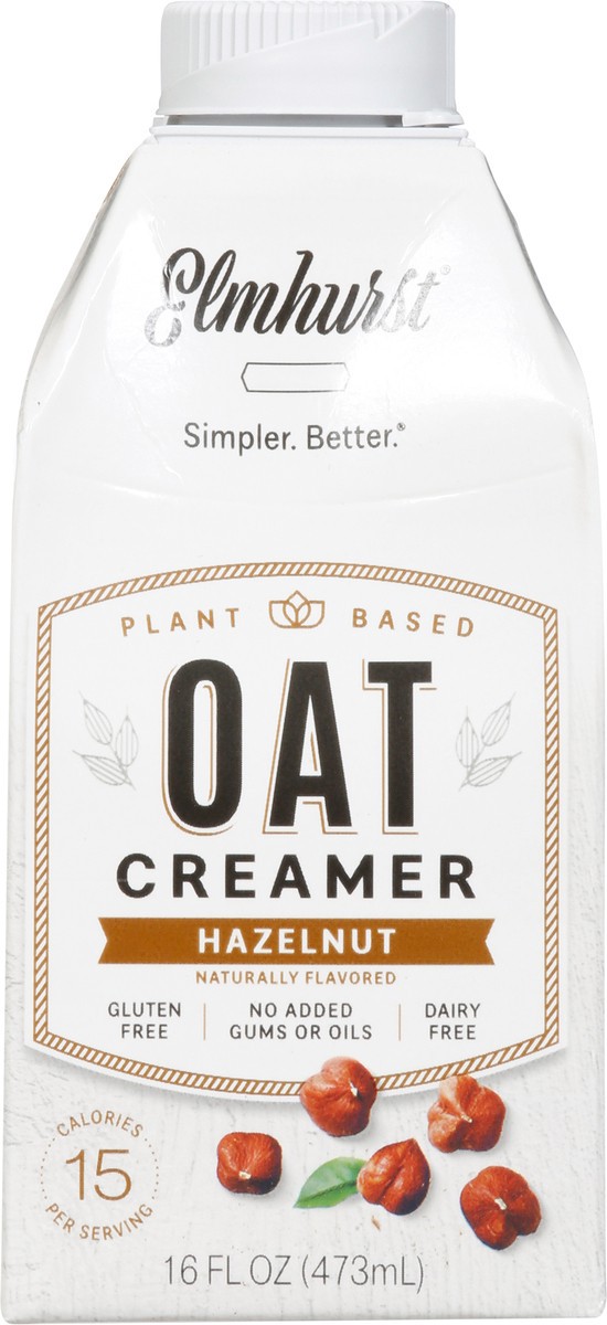 slide 6 of 9, Elmhurst Oat Creamer Hazelnut, 16 oz