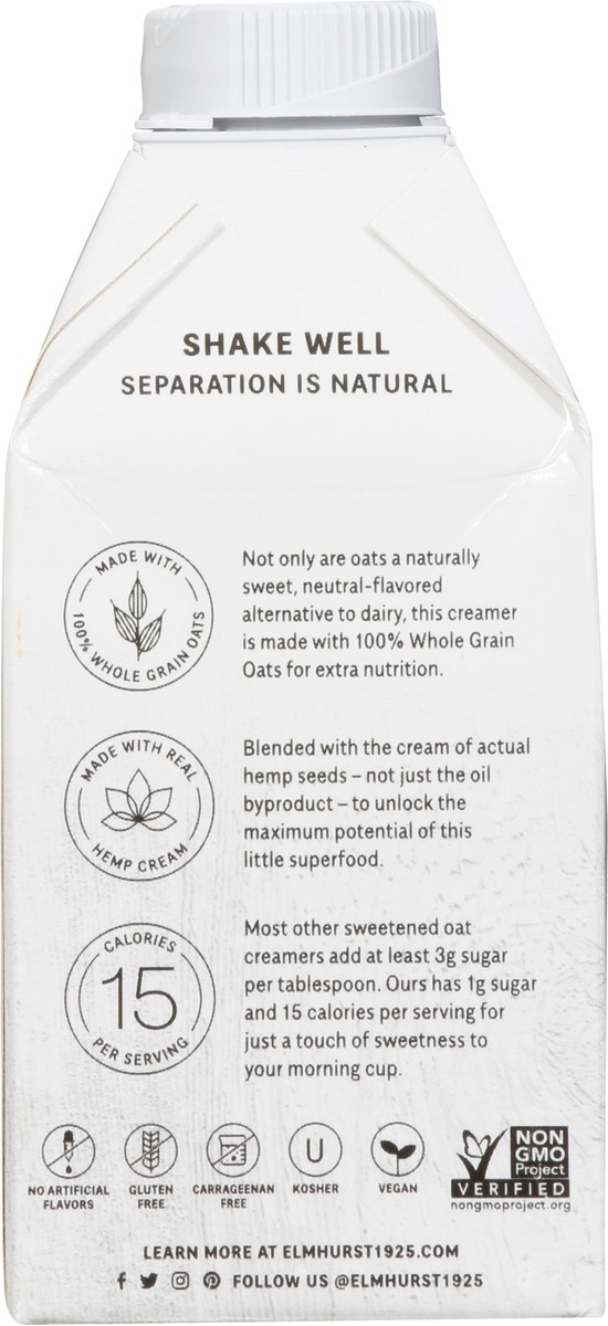 slide 7 of 9, Elmhurst Oat Creamer Hazelnut, 16 oz