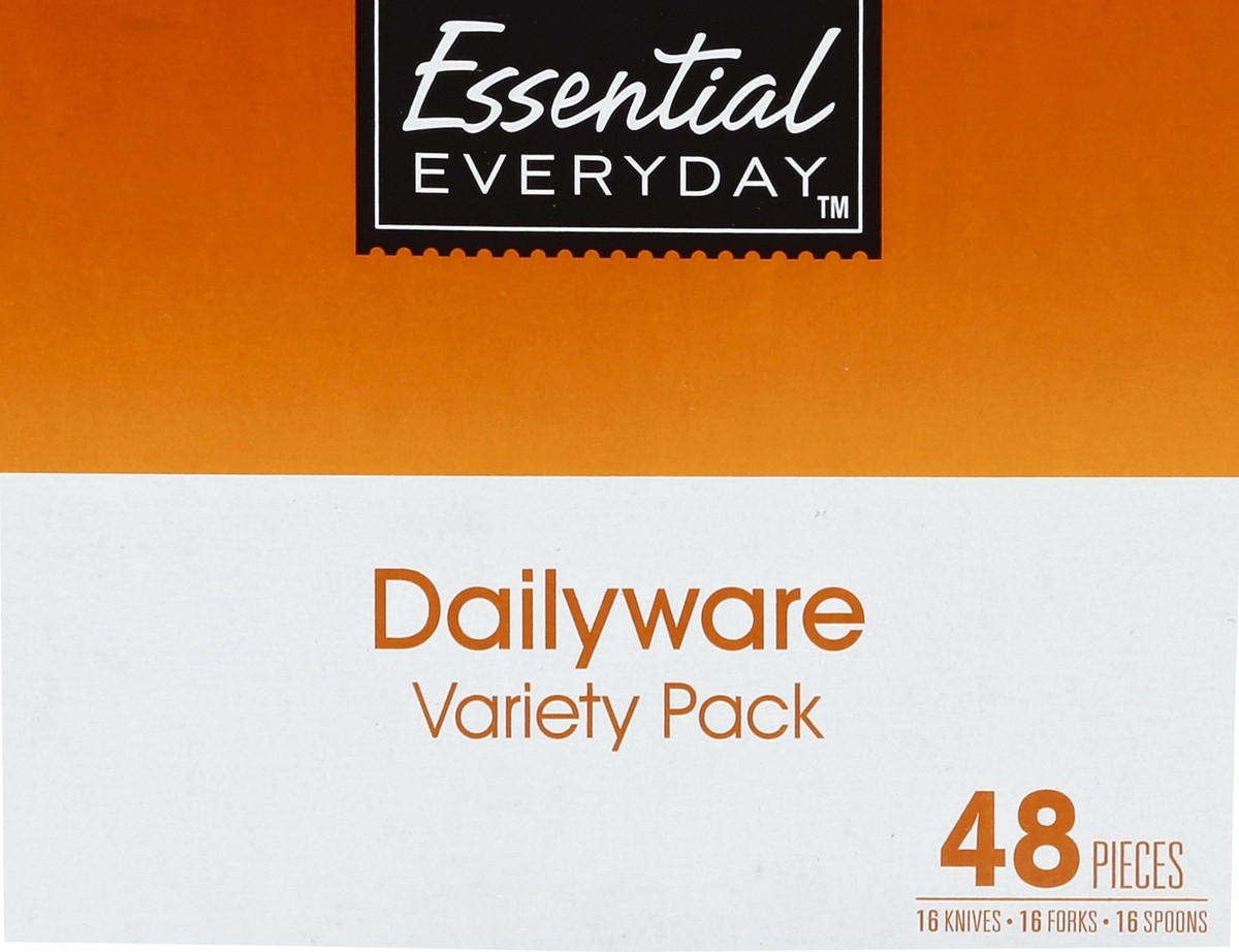 slide 5 of 6, Essential Everyday Combo Plastic Flatware, 48 ct