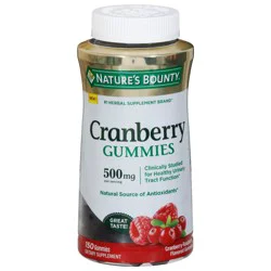 Nature's Bounty Cranberry-Raspberry Flavored Cranberry 150 Gummies