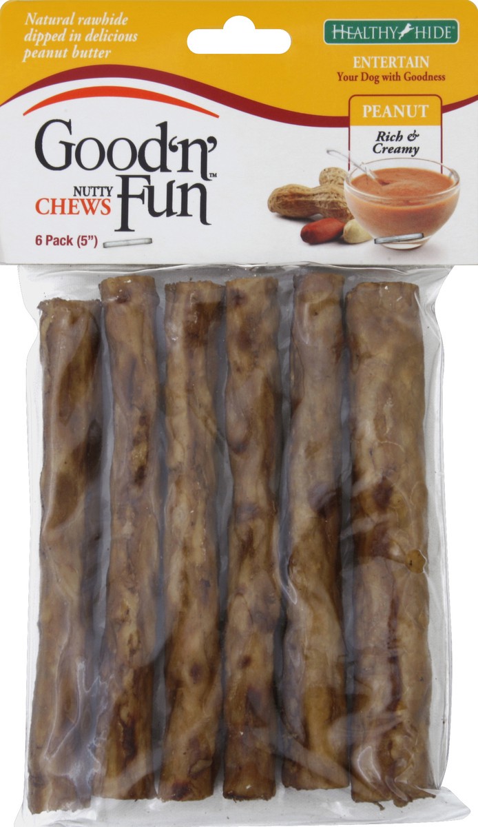 slide 2 of 2, Healthy Hide Nutty Chews 6 ea, 6 ct