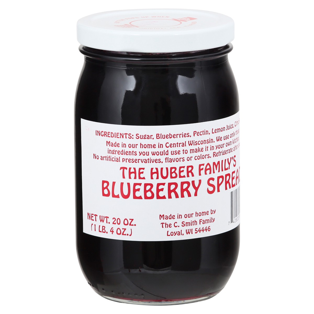slide 8 of 9, The Huber Family's Huber Blueberry Fruit Spread, 20 oz
