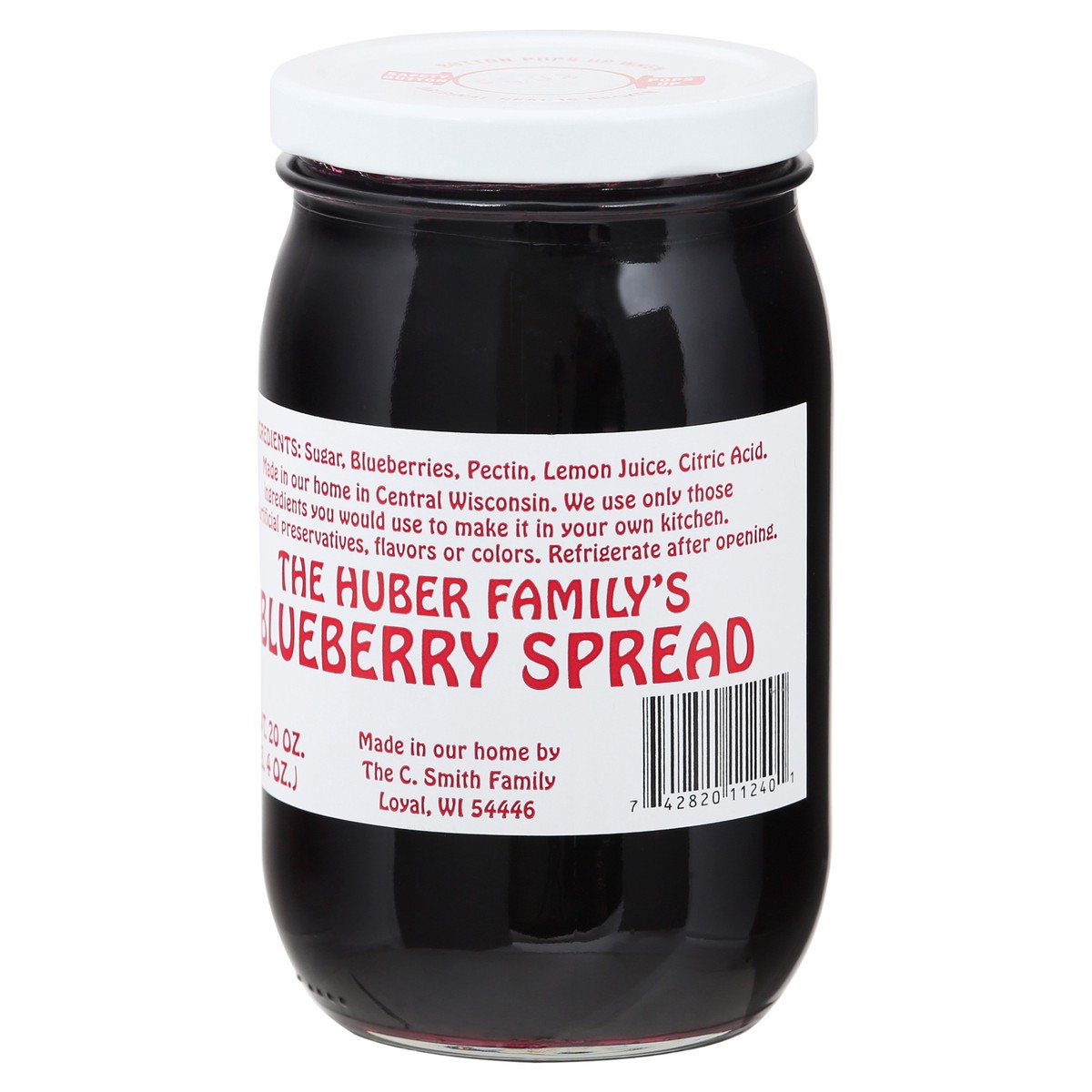 slide 6 of 9, The Huber Family's Huber Blueberry Fruit Spread, 20 oz