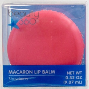 slide 1 of 1, Beauty 360 Macaron Lip Balm, Strawberry, 0.32 oz