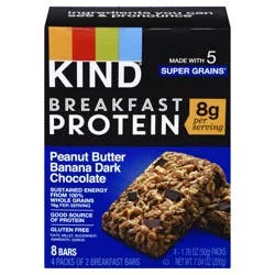 KIND Breakfast Bars, Peanut Butter Banana Dark Chocolate