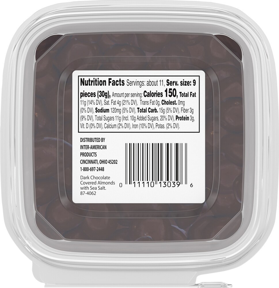 slide 2 of 2, Kroger Dark Chocolate Covered Almonds, 12.5 oz